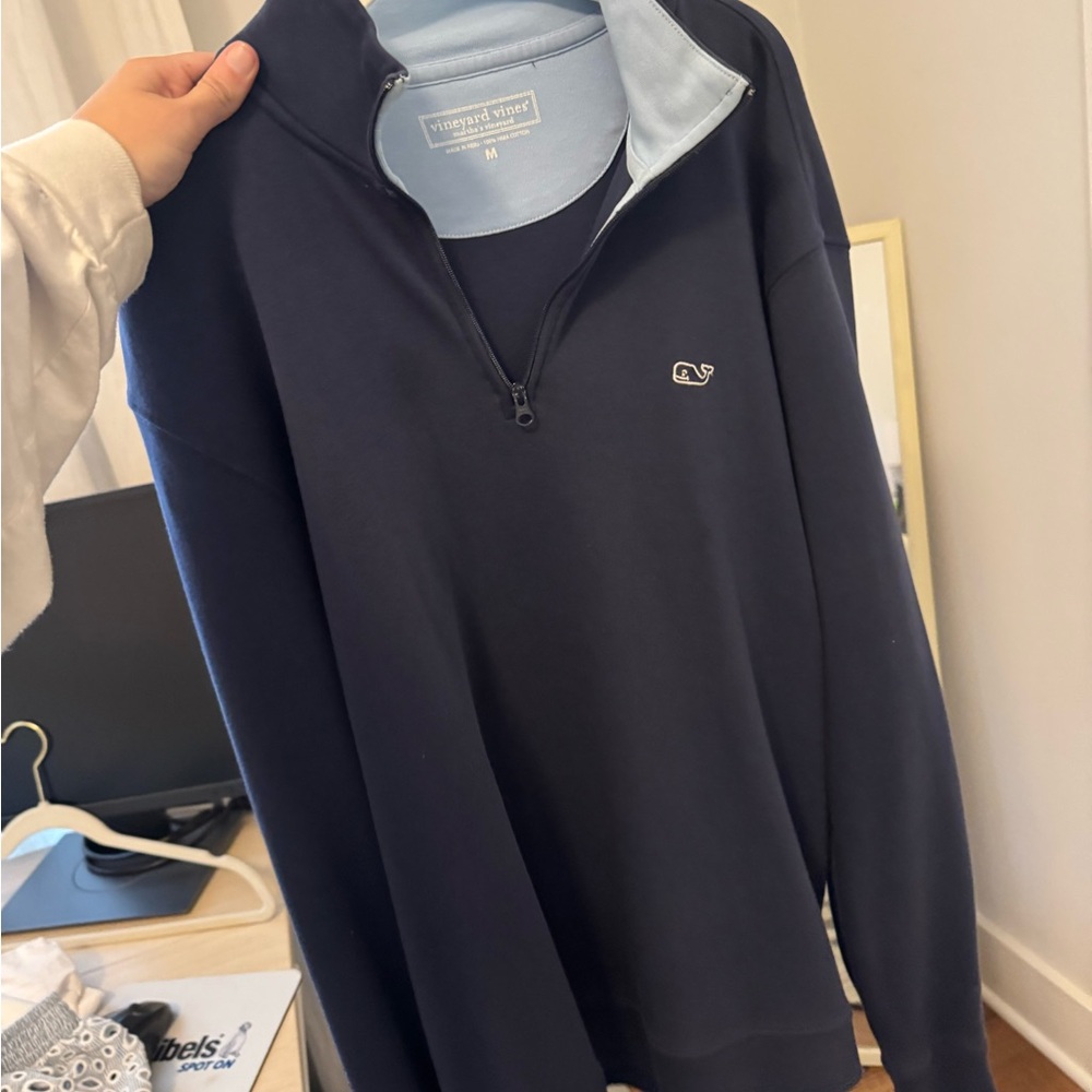 Vineyard Vines Dark Blue Zip-Up Sweater